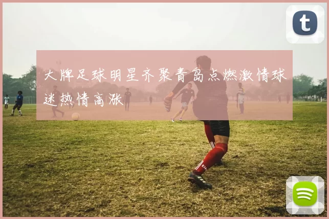 大牌足球明星齐聚青岛点燃激情球迷热情高涨